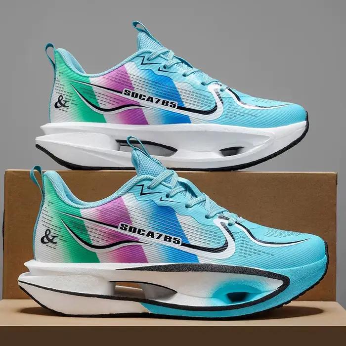 Chaussures de course unisexes légères et respirantes - Technologie d'absorption des chocs et résista