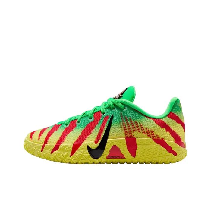 Nike x Jurassic Park Ja Morant 3 Rebound Grip Chaussures de basket-ball pour hommes Vert Jaune IU723