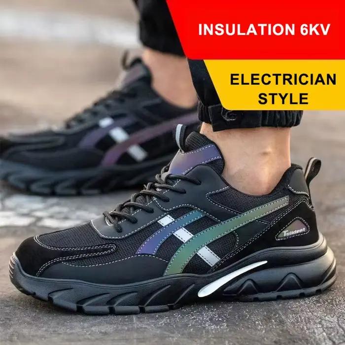 Chaussures de Protection du travail isolées pour hommes, antidérapantes, résistantes à l'usure, Anti