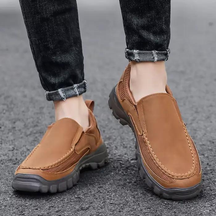Chaussures décontractées pour hommes, style mocassins, simples, respirantes, confortables, pour le p