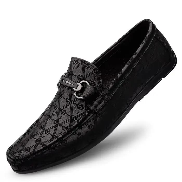 Nouveaux Mocassins Noirs 2026 pour Hommes – Chaussures en Cuir de Haute Qualité, Confortables et Déc