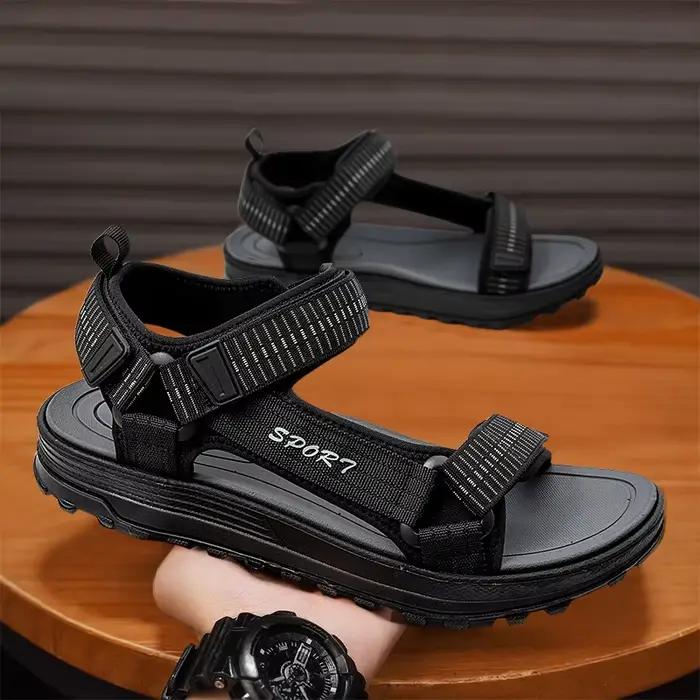 Sandales d'été pour hommes, mode loisirs plage vacances, chaussures légères, nouvelles sandales déco