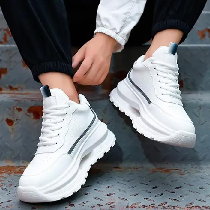 Chaussures d'ascenseur de luxe pour hommes, baskets invisibles augmentant la hauteur de 6 8 10CM, ch