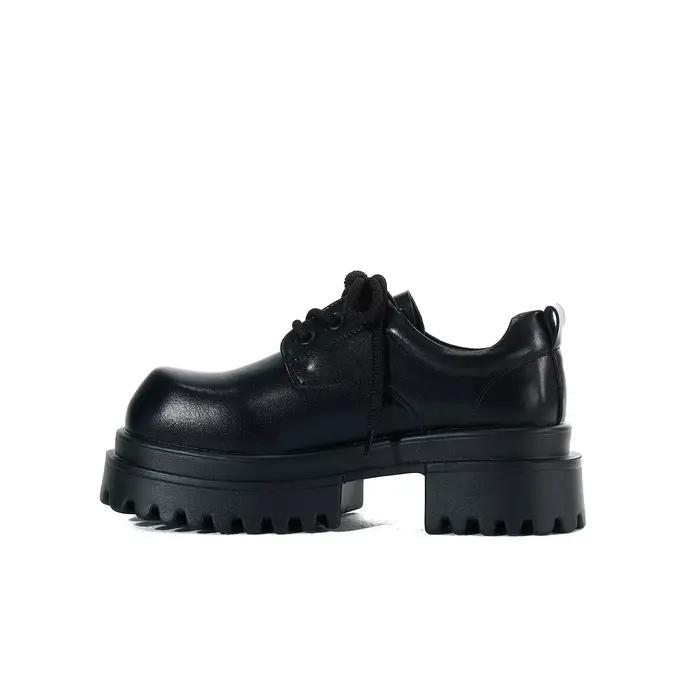 Chaussures derby en cuir à tête carrée pour hommes, niche originale, chaussures habillées formelles 