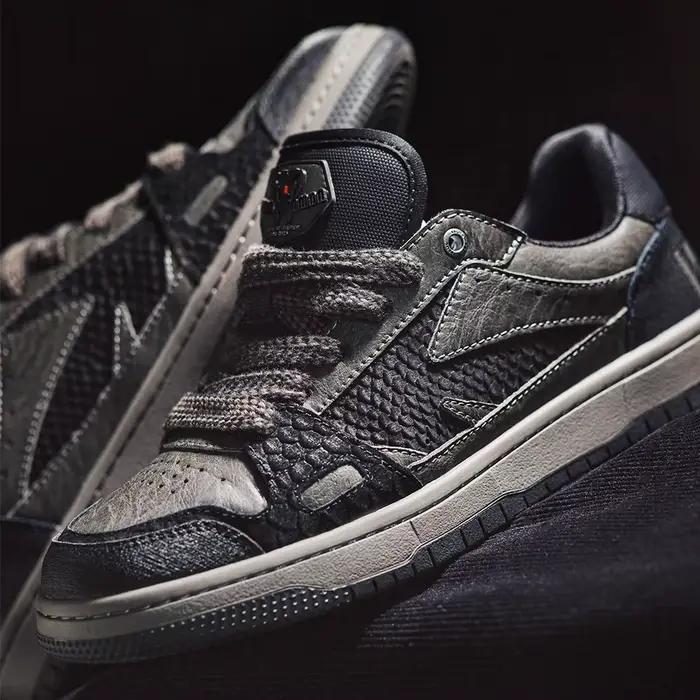 Maden décontracté serpent année noir Mamba hommes baskets basses semelle plate polyvalent noir chaus