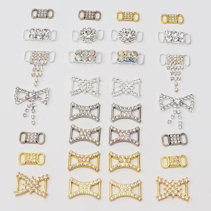 Grandes paillettes lacets boucle métal boucle lacet accessoires métal dentelle serrure bricolage Sne