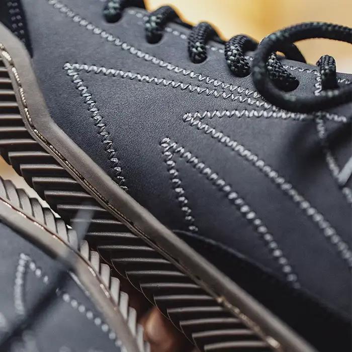 Maden rétro noir Patchwork allemand formateurs chaussures une pièce tricot chaussette baskets à lace