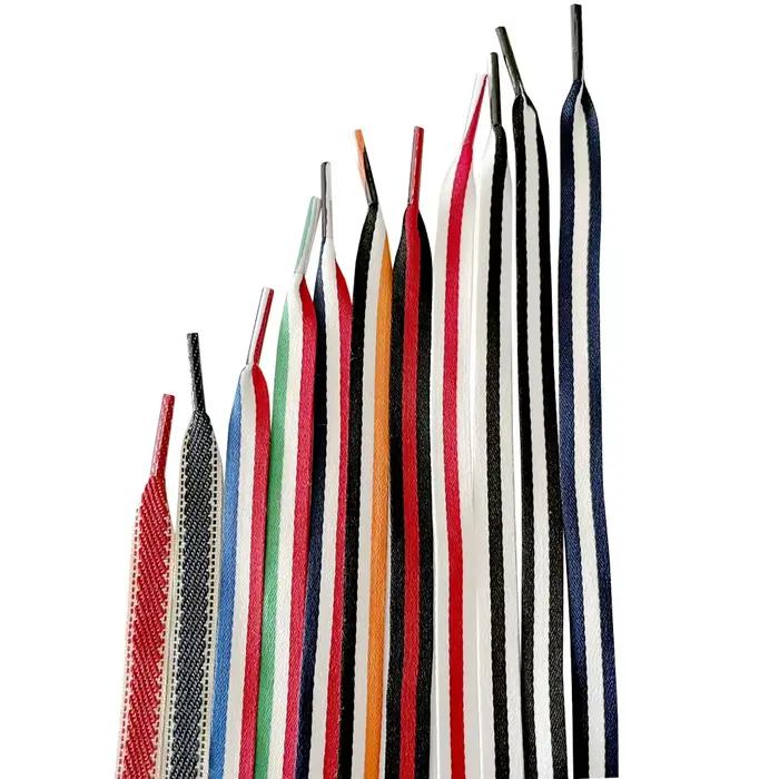 Lacets de chaussures plats multicolores pour baskets chaussures de travail de Sport 47 pouces