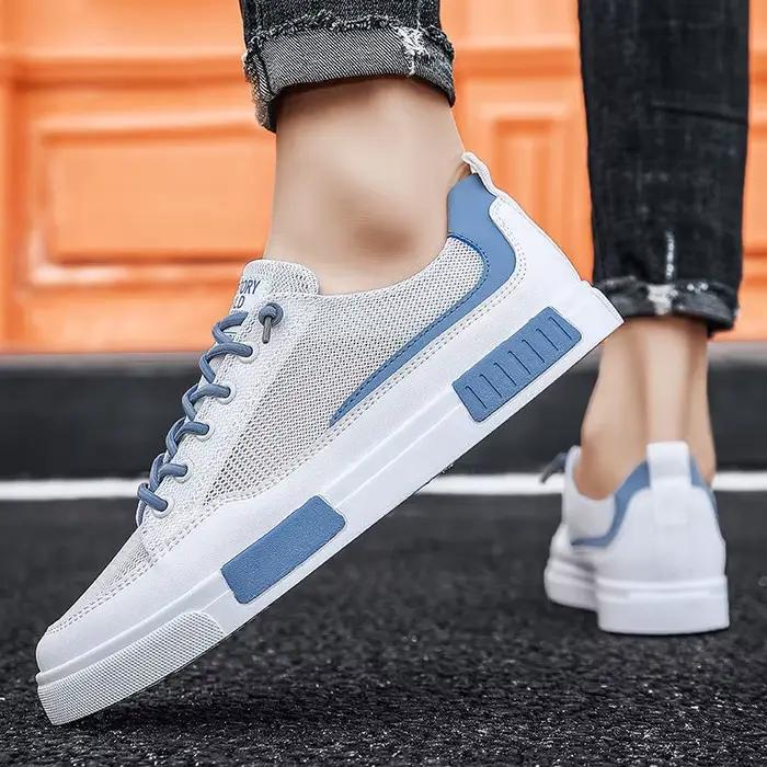 Baskets en maille respirante pour hommes, chaussures plates confortables pour hommes, mocassins lége