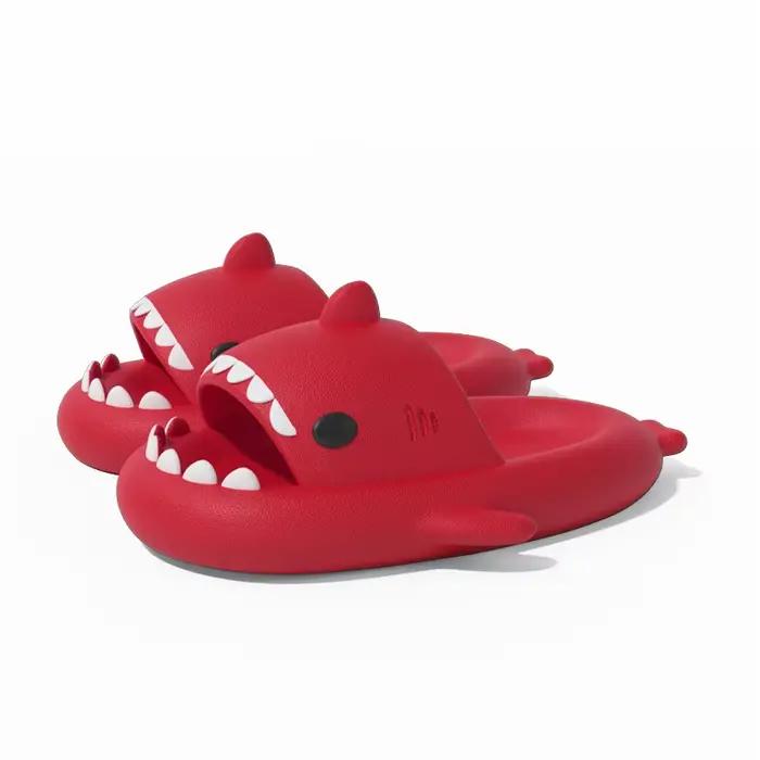 Pantoufles requin grande taille 46 47, semelle épaisse de 4cm, diapositives de bain pour femmes et h