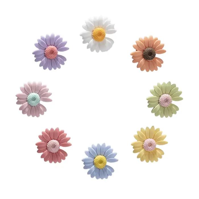 Nouveau crème marguerite lacets accessoires boucle de chaussure décoratif mignon à la mode créatif c