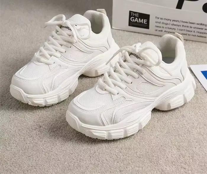 Chaussures de sport coréennes style papa, nouvelle collection, plateforme épaisse, style universitai