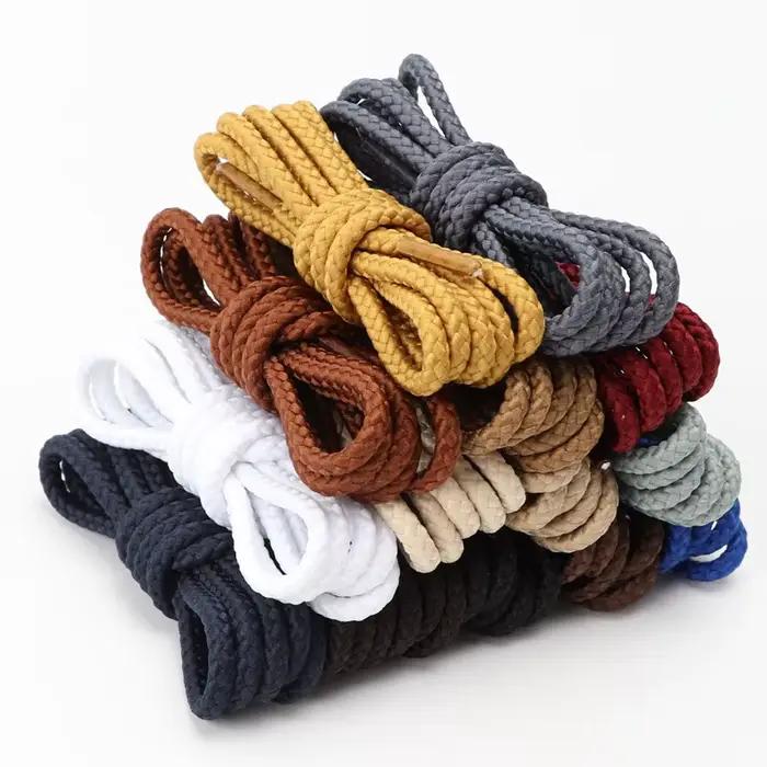 1 paire de lacets ronds audacieux qualité Durable Polyester baskets lacets de chaussures bottes lace