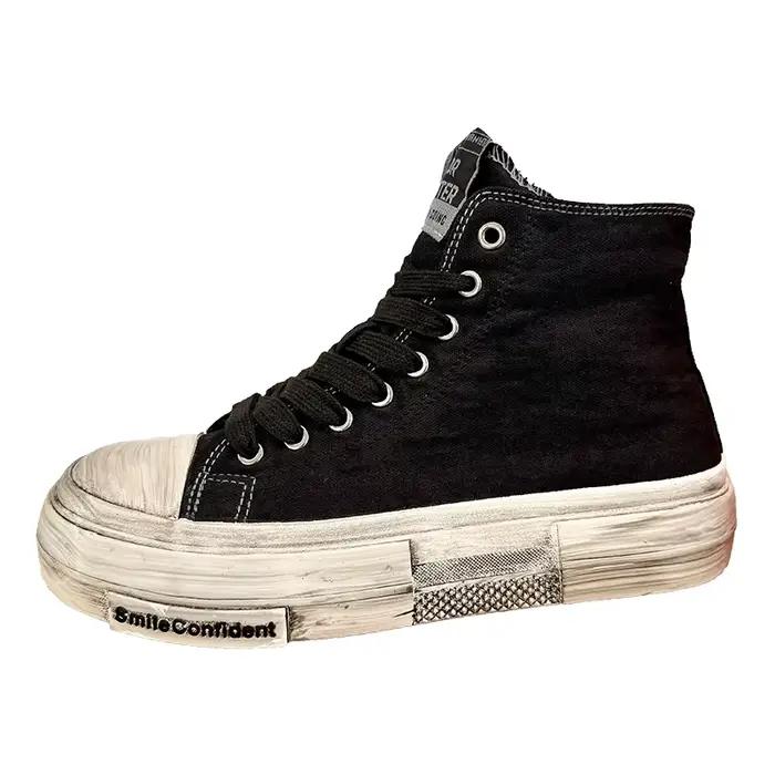 Chaussures décontractées en toile pour hommes, styles de créateurs tendance et polyvalents, chaussur
