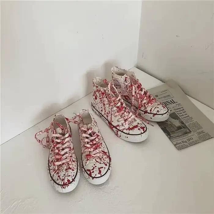 Chaussures en toile colorées pour hommes, chaussures de planche Cool Boys, chaussures graffiti, bask