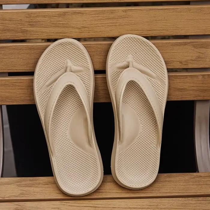 Sandales pour hommes, style couple, été, antidérapantes, plage et extérieur, tongs à semelle souple,