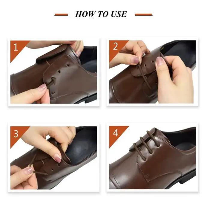 12 pièces lacets de chaussures extensibles sans cravate lacets en Silicone lacets élastiques baskets
