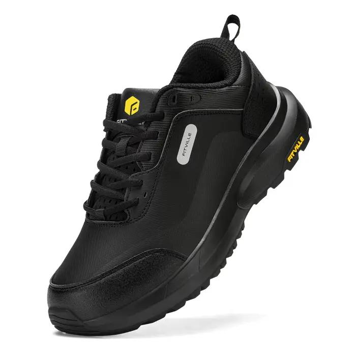 Fittington chaussures de randonnée pour hommes chaussures de marche en plein air larges chaussures d