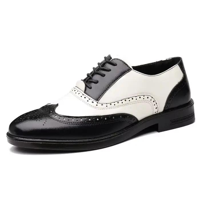 Chaussures richelieu pour hommes chaussures habillées de luxe de haute qualité pour hommes marque co