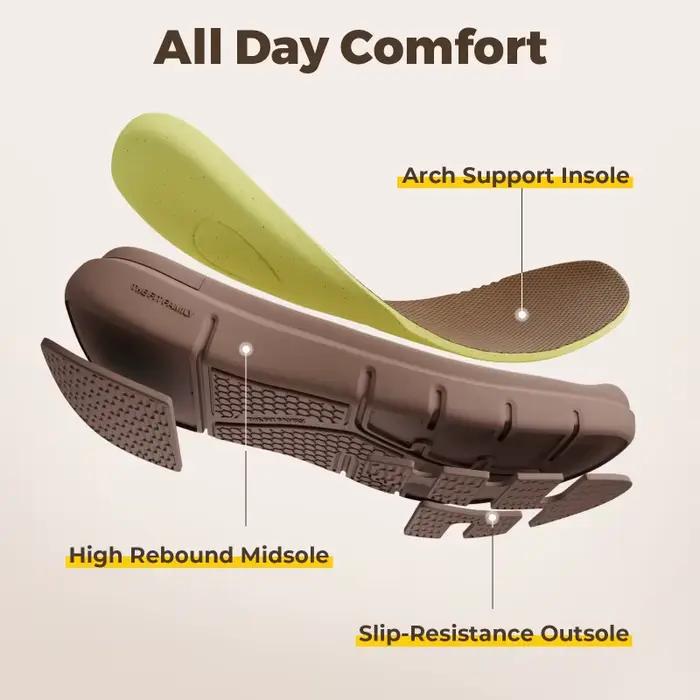 FitVille – chaussures larges à enfiler pour hommes, chaussures Oxford légères et décontractées, bask