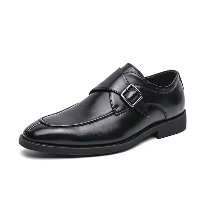 Chaussures en cuir coordonnantes pour hommes, mocassins confortables, design classique, affaires, ma