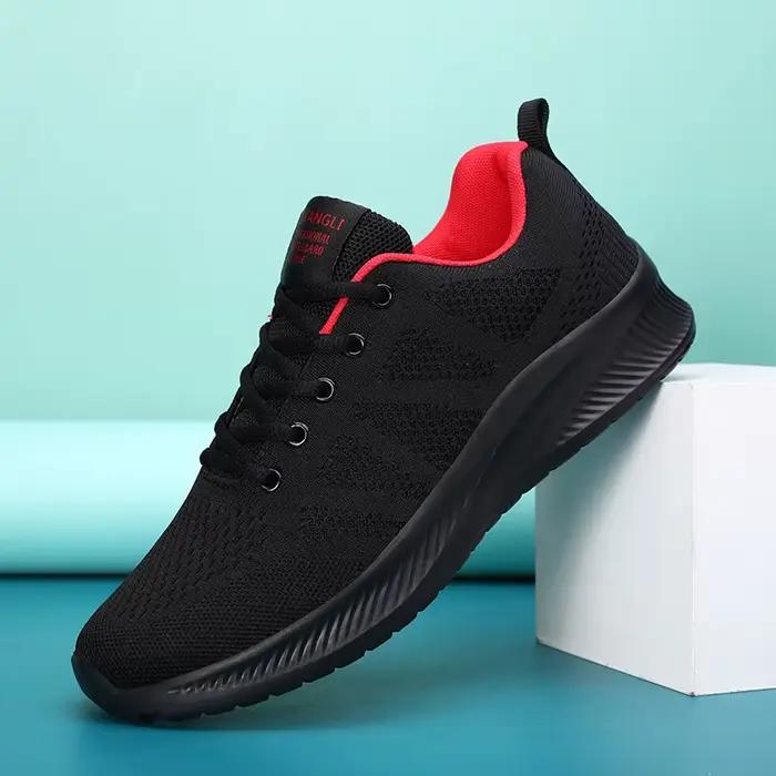 Baskets de course légères en maille pour hommes, chaussures de sport de plein air, baskets de tennis