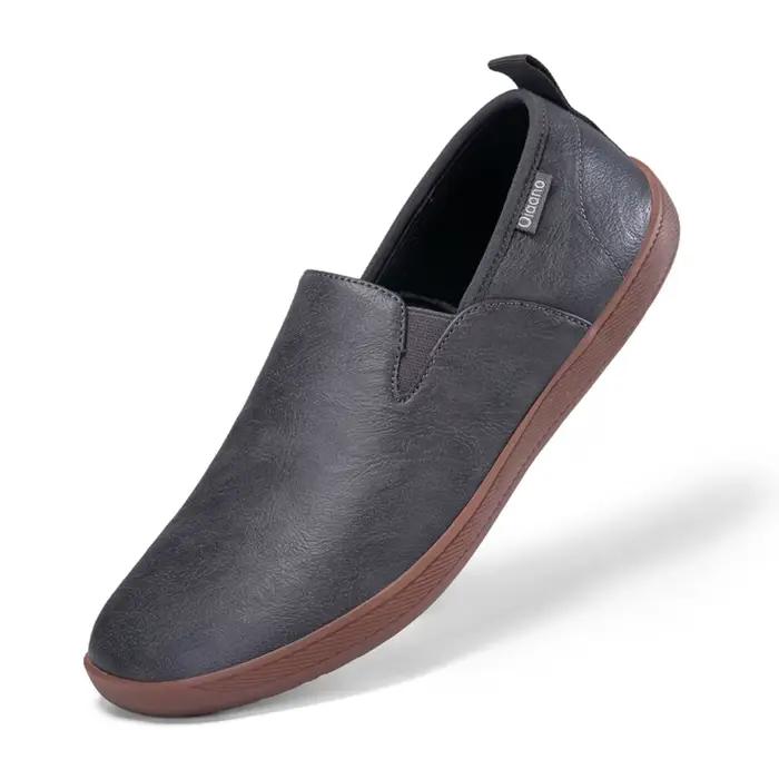 Oiaano bout large hommes chaussures minimalistes baskets confortables en cuir chaussures décontracté