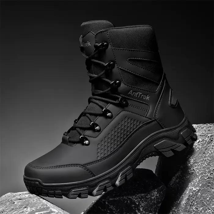 Bottes d'entraînement sauvage pour hommes quatre saisons bottes d'extérieur imperméables antidérapan