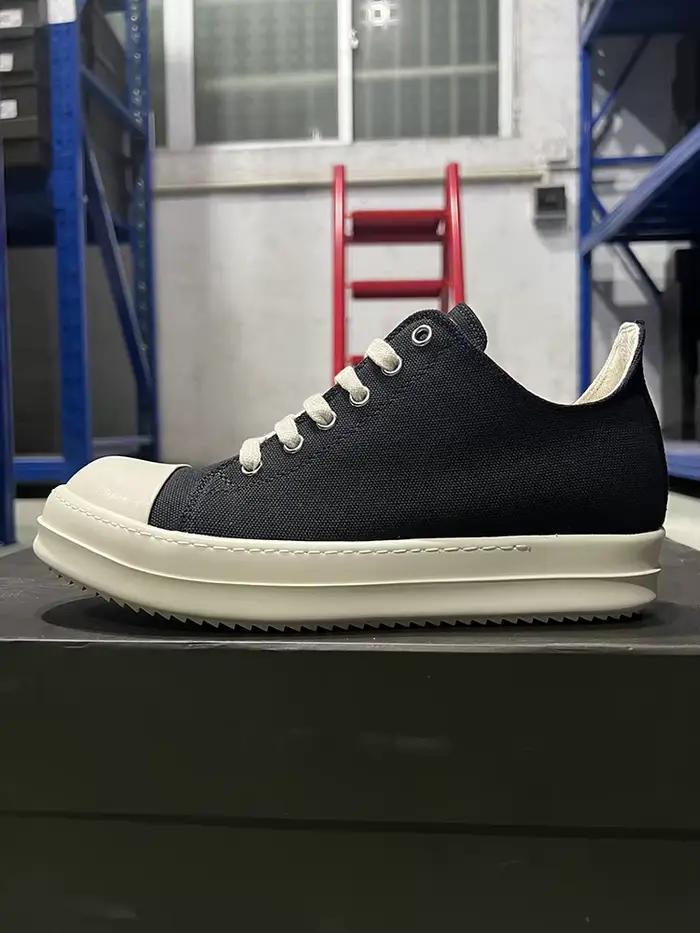 Chaussures décontractées hommes toile basse qualité Ro à lacets semelle épaisse respirant luxe conce