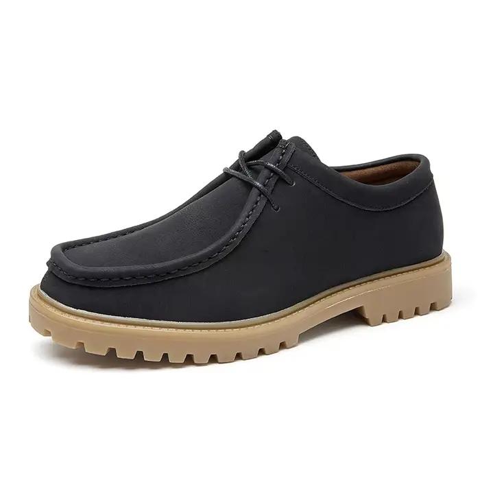 Chaussures kangourou pour hommes chaussures de travail rétro classiques hommes à lacets chaussures d