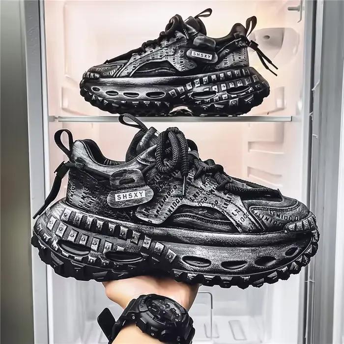 Baskets décontractées pour hommes, mocassins résistants à l'usure, antidérapants, chaussures de spor