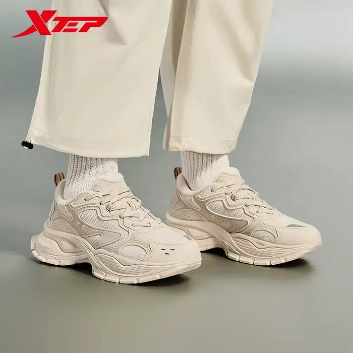Xtep Basque chaussures décontractées pour hommes hiver soutien confortable vieux papa chaussures hau