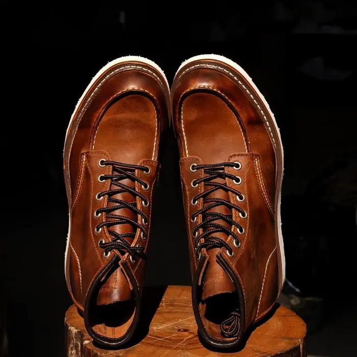 Bottes de travail durables de Style robuste avec coutures soudées Goodyear Heritage Moctoeboots en c