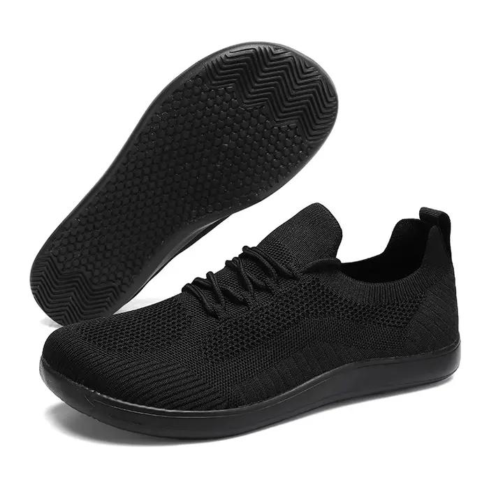 Chaussures larges pieds nus pour hommes, baskets de marche antidérapantes, légères et respirantes, à