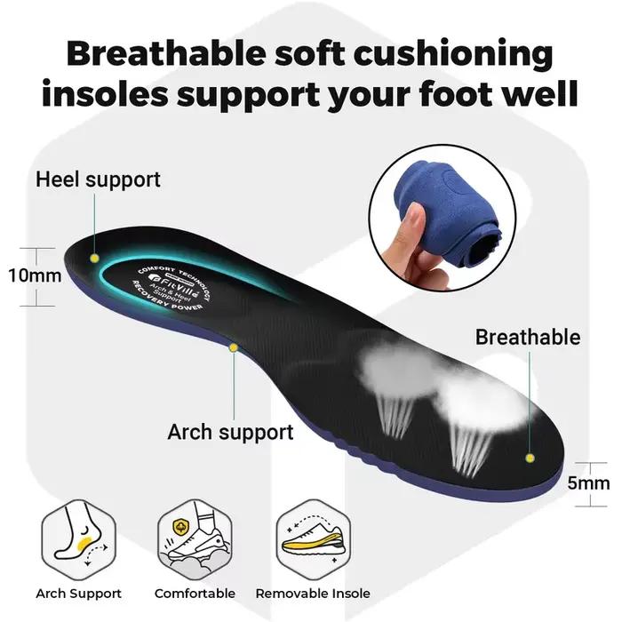 FitVille sandales pour hommes chaussures de diabète élargies chaussures décontractées pour hommes lé