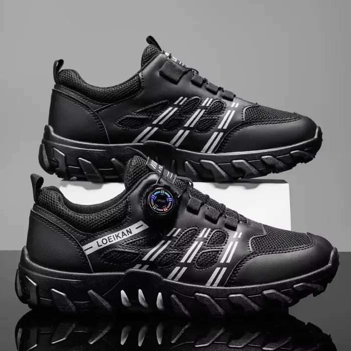 Chaussures de randonnée décontractées pour hommes toutes saisons, confortables, respirantes, à enfil