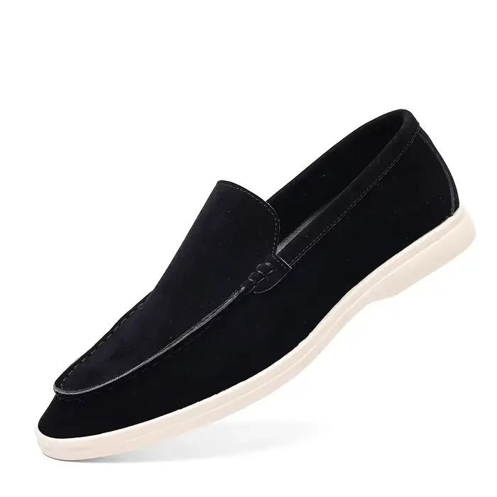 Mocassins Classiques en Daim pour Homme – Chaussures Habillées Formelles pour Mariage et Fêtes – Sap