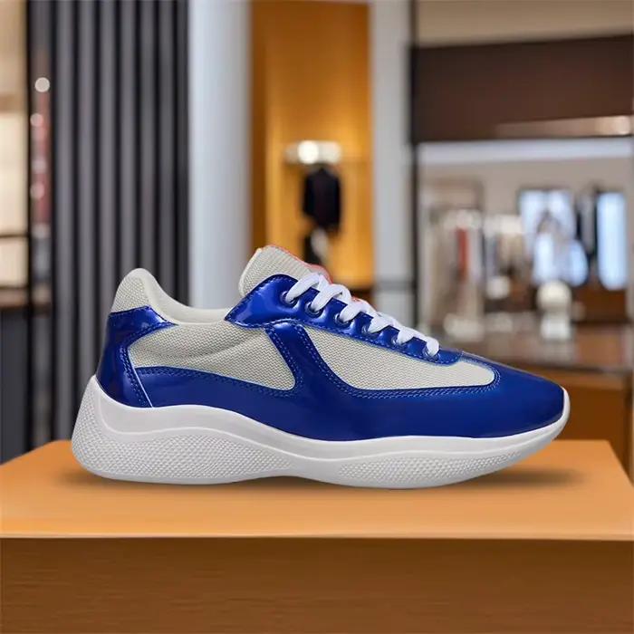 Nouvelles baskets basses pour hommes en cuir véritable respirant, à bout rond, avec surface en mesh,