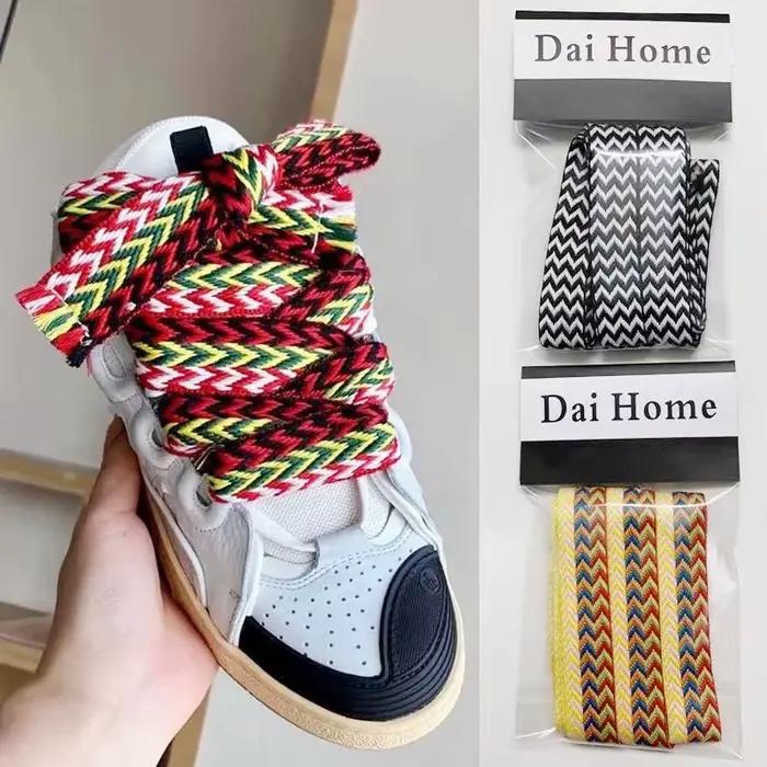 Nouveaux lacets plats pour baskets AF1 lacets de chaussures largeur 1.5 cm/2 cm/3 cm lacet marque de