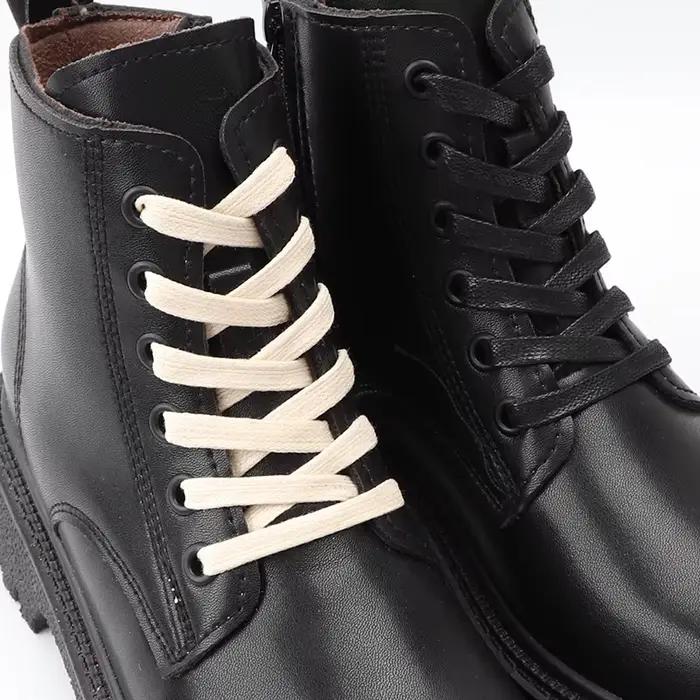 Lacets cirés en coton lacets de chaussures plates Oxford bottes lacets pour chaussures lacet en cuir