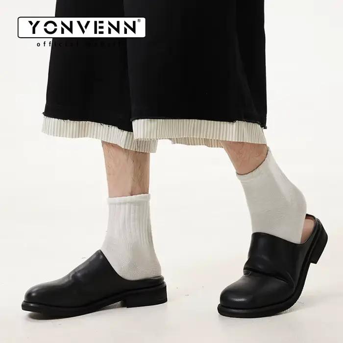 Pantoufles en cuir pour hommes, chaussures habillées décontractées, Mules Cleanfit haut de gamme, re