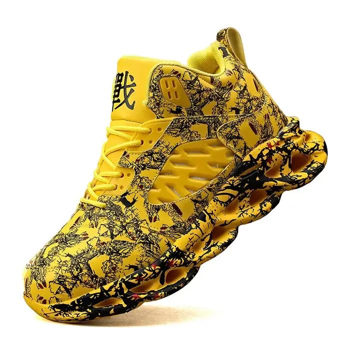 QZHSMY chaussures haut de gamme Graffiti hommes chaussures espadrilles décontractées de haute qualit