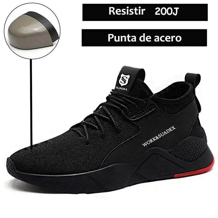 SUADEX hommes chaussures de sécurité de travail embout en acier Anti-écrasement Anti-crevaison botte