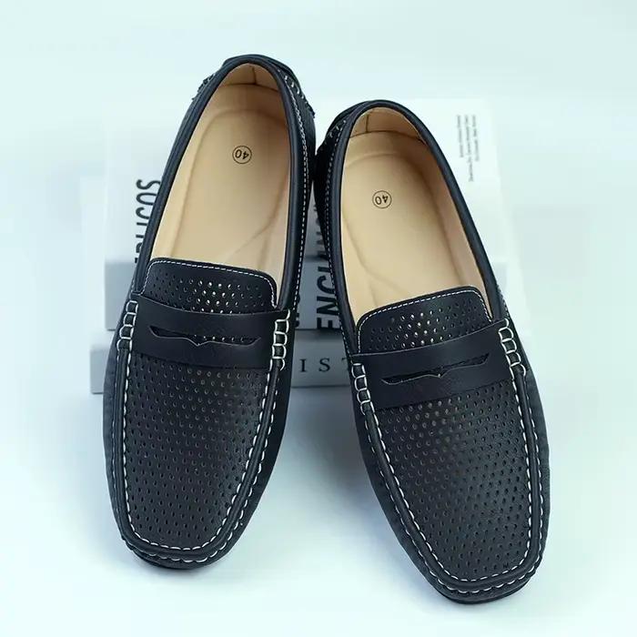 ELUVA hommes mocassins sans lacet chaussures décontracté confortable léger antidérapant chaussures d