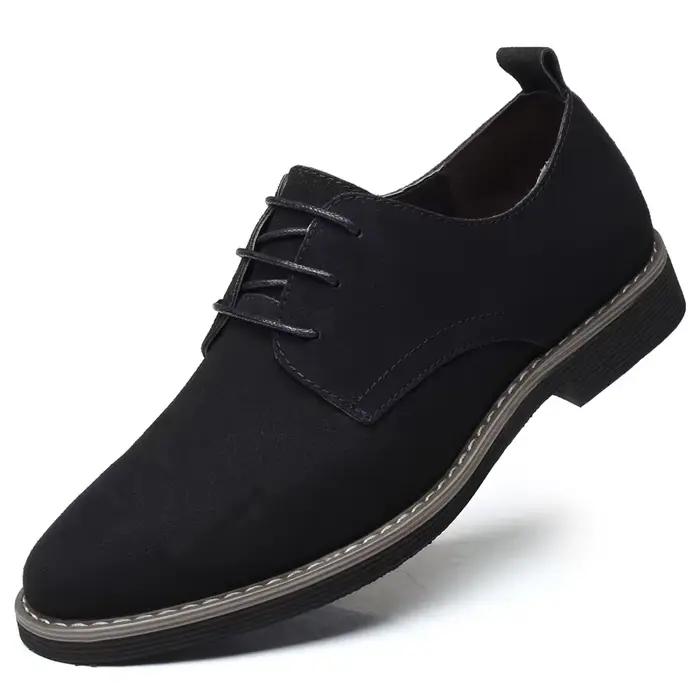 Chaussures habillées pour hommes chaussures en cuir légitime PU daim décontracté hommes concepteur S