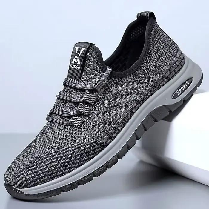 Chaussures de sport pour hommes, respirantes, en maille, polyvalentes, confortables, chaussures de c