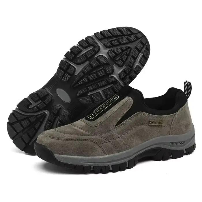 Chaussures de dehors Légères et Confortables pour Homme, Plates, à la Mode, de Marche, Noires, pour 