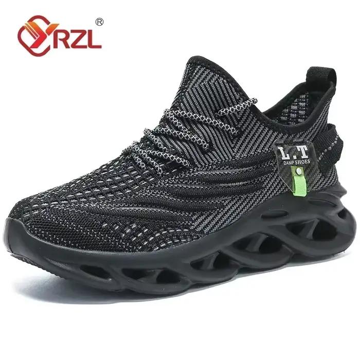 YRZL hommes sport course noir Jogging chaussures espadrilles décontractées en plein air respirant ma