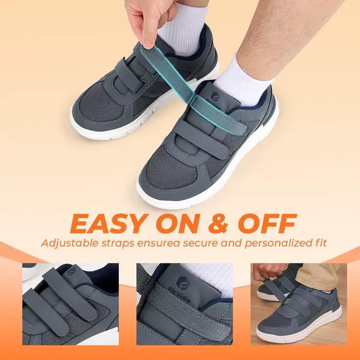 FitVille chaussures pour diabétiques pour hommes largeur Extra large chaussures pour personnes âgées