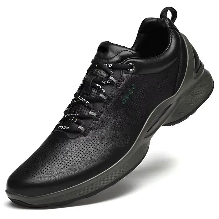 Chaussures décontractées confortables athlétisme Sport hommes chaussures en cuir véritable chaussure